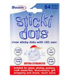 Bostik Sticki Dots - Extra Strength 64 Dots.